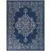 Blue 120.08 x 94.49 x 0.01 in Indoor/Outdoor Area Rug - Balta Rugs Ridha Oriental Medallion Indoor/Outdoor Area Rug | Wayfair 19411699.240305.1