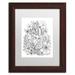 Trademark Fine Art 'Flowers in Water Can' Framed Graphic Art on Canvas in Black/Green/White | 0.5 D in | Wayfair ALI3544-W1114MF
