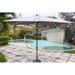 Kang Kai 10 X 6.5T Rectangular Patio Umbrella Solar Led Lighted Outdoor Market Table Waterproof Umbrellas Sunshade w/ Crank | Wayfair WSMU-2X3LLBR