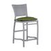 Summer Classics Skye 24" Patio Bar Stool w/ Cushion Wicker/Rattan in Gray | 39.375 H x 18 W x 22.5 D in | Wayfair 360024+C489750W750