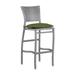 Summer Classics Skye 30" Patio Bar Stool w/ Cushion Wicker/Rattan in Gray | 44.25 H x 17.625 W x 22.5 D in | Wayfair 359924+C4896343W6343