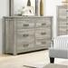 Gracie Oaks Hurma 6 Drawer 59" W Dresser Wood in Brown/Gray | 37 H x 59 W x 17 D in | Wayfair AFC7327DD5D44857BA54636ACB92C443