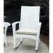 Tortuga Outdoor Bayview Rocking Chair in Gray/White/Black | 40.5 H x 28 W x 35.5 D in | Wayfair BAY-R- MAGNOLIA