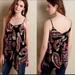 Anthropologie Tops | Anthropologie Hd In Paris Moonset Silk Tank 8 | Color: Black/Pink | Size: 8