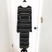 J. Crew Dresses | Jcrew Striped Knit Midi Dress | Color: Black/White | Size: M