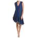 Anthropologie Dresses | Anthropologie Asymmetrical Sleeveless Chambray Dress | Color: Blue/White | Size: S