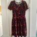 Lularoe Dresses | Lularoe Amelia Dress | Color: Black/Pink | Size: Xl