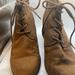 American Eagle Outfitters Shoes | American Eagle Womens Ara-Baylie Size 91/2 Br Textilelace 3"Wedge Ankle Boots | Color: Tan | Size: 9.5