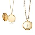 YDD Gold S925 Silver Locket Necklace for Women 9ct 14ct Real Gold Silver, Personalised Photo Locket Gift for Mum Wife Ladies Her 16''-18''