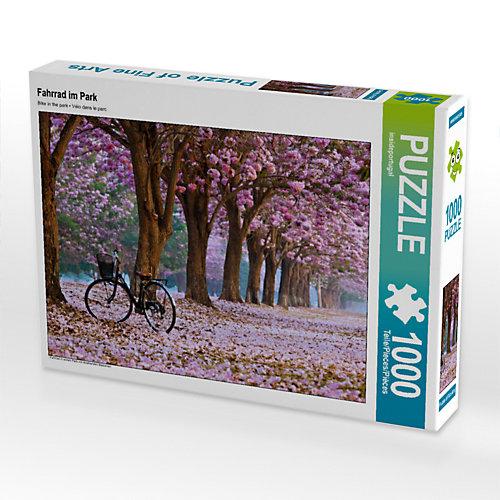 Puzzle CALVENDO Puzzle Fahrrad im Park - 1000 Teile Foto-Puzzle glückliche Stunden Kinder