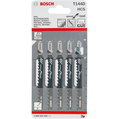 Stichsägeblatt t 144 d, Speed for Wood, 5er-Pack - Bosch