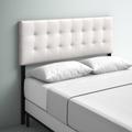 Modway Porch & Den Tularosa Navy Upholstered Headboard Wood in White | 53 H x 61.5 W x 3.5 D in | Wayfair MOD-5130-WHI
