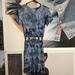 American Eagle Outfitters Dresses | American Eagle Outfitters Aeo Dress Tie Dye Cutout Size S | Color: Blue/White | Size: S