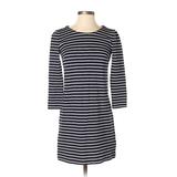 J.Crew Factory Store Casual Dress: Blue Stripes Dresses - Women's Size 2X-Small