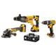 Pack de 3 outils 18V DCK327P2T (DCH263/DCG405/DCD791) + 2 batteries 5 Ah + chargeur en coffret TSTAK - DEWALT