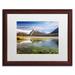 Trademark Fine Art "Mount Rundle Banff" by Pierre Leclerc Framed Photographic Print Canvas, Wood | 11 H x 14 W x 0.5 D in | Wayfair PL0324-W1114MF