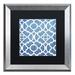 Trademark Fine Art 'Moroccan Blues III' Framed Graphic Art in Blue/White | 16 H x 16 W x 0.5 D in | Wayfair ALI4704-B1616BMF