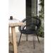 Vincent Sheppard Roy Patio Dining Side Chair w/ Cushion, Rattan in Black | 31.5 H x 29.5 D in | Wayfair KIT-GD060S010-S1515