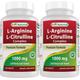 Best Naturals L-Arginine L-Citrulline Complex 1000 mg 250 Tablets (250 Count (Pack of 2))