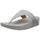 Fitflop Women's Lulu Glitz Toe-Post Sandals, Silver, 8 UK