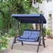Arlmont & Co. Jasveen Porch Swing Outdoor Cover Metal | 70.75 H x 46.5 W in | Wayfair F389A3F4C11640FEAF9906059E6E4246