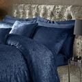 ED Luxury Crushed Velvet Duvet Quilt Cover Bedding Linen Set With Housewife Pillowcases Ultra Soft Duvet Cover Set [King, Navy Blue]