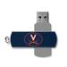 Virginia Cavaliers Solid Design 32GB Metal Twist USB Drive