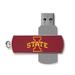 Iowa State Cyclones Solid Design 32GB Metal Twist USB Drive