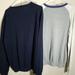 J. Crew Sweaters | Lot Of 2 J. Crew Cotton V-Neck Pullover Crewneck Sweater Navy Blue Grey Mens Lg | Color: Blue/Gray | Size: L