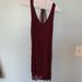 American Eagle Outfitters Dresses | Maroon And White Polka Dot Dress | Color: White | Size: S