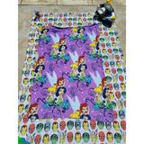 Disney Bedding | Kids Disney Princess Fleece Throw Blanket Home Room Decor Bedding Cool Stuff Y2k | Color: Purple | Size: Small