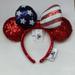 Disney Accessories | Disney Minnie Mouse Ears | Color: Blue/Red/White | Size: Os