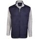 Ram Golf Full Zip Padded Sweater, Grey/Blue, Mens Small