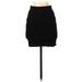 Shein Casual Bodycon Skirt Mini: Black Print Bottoms - Women's Size Small