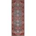 Geometric Heriz Serapi Oriental Hallway Runner Rug Hand-knotted Wool - 2'8" x 8'1"