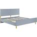 ACME Gaines Queen Bed in Gray High Gloss Finish