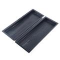 JOYDING Stepping Stone Concrete Molds Old Wooden Boards Mould Garden Path Patio Resin/Plastic in Black/Gray | 23.4 H x 7.48 W x 1.77 D in | Wayfair