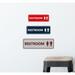 Signs ByLITA Standard All Gender Restroom Sign Plastic in Gray/Brown | 3 H x 9 W x 1 D in | Wayfair STNAGR-LTGBL