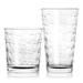 Orren Ellis Canton 16 Piece Embossed Square Glassware Tumbler Set Glass | 8.25 H x 11.5 W in | Wayfair 404026D7826546E79C17220D16F7C010