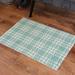 Matterly Colorstar Hook Knit 22 in. x 34 in. Machine Washable Indoor Door Mat Synthetics in Green | 34 H x 22 W x 0.3 D in | Wayfair 62750023