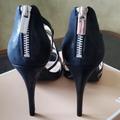 Michael Kors Shoes | Michael Kors Josie High Heel Sandle - Size 7 | Color: Black/Silver | Size: 7