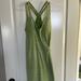 Athleta Dresses | Athleta Green Knit Dress With X-Back | Color: Green | Size: M