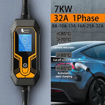 Fey123-Chargeur portable EV pour véhicule électrique boîtier de charge EVSE Vope1 câble Vope2