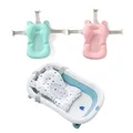 Siège de support de bain pliable en polymère pour bébé coussin de baignoire et chaise oreiller de