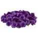 Mini Purple Silk Artificial Flower Heads for Crafts, Decorations (2 In, 75 Pack)