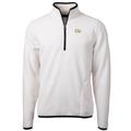 Men's Cutter & Buck Cream Georgia Tech Yellow Jackets Team Logo Cascade Eco Sherpa Fleece Quarter-Zip Pullover Jacket