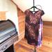 Jessica Simpson Dresses | Jessica Simpson Blue Orange Sheath Babydoll Quilted Dress, Euc, Xs | Color: Orange/Purple | Size: Xs