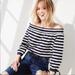 J. Crew Tops | J.Crew Navy Striped Off Shoulder Top, Small | Color: Blue/White | Size: S