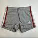 Adidas Shorts | Adidas Light Gray Athletic Shorts W/ Stripes, Drawstring, Multiple Sizes, Nwt!! | Color: Gray/Red | Size: Various