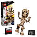 LEGO Marvel Ich Bin Groot Spielzeug zum Bauen, Set mit Baby Groot-Figur aus Guardians of The Galaxy 2, tolles Geschenk für Kinder, Jungen, Mädchen und Avengers Fans zum Geburtstag 76217